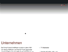 Tablet Screenshot of fuchs-hoffmann.de